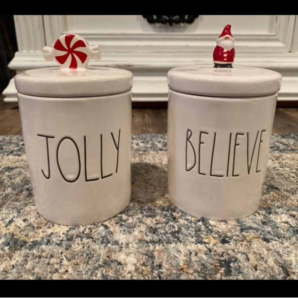 Rae Dunn Christmas Jars